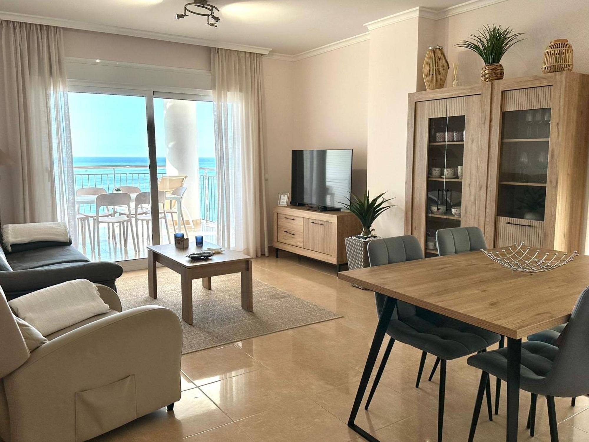 Porto Azul 10A Frontal Penon & Sea View First Line Arenal Beach 칼페 외부 사진
