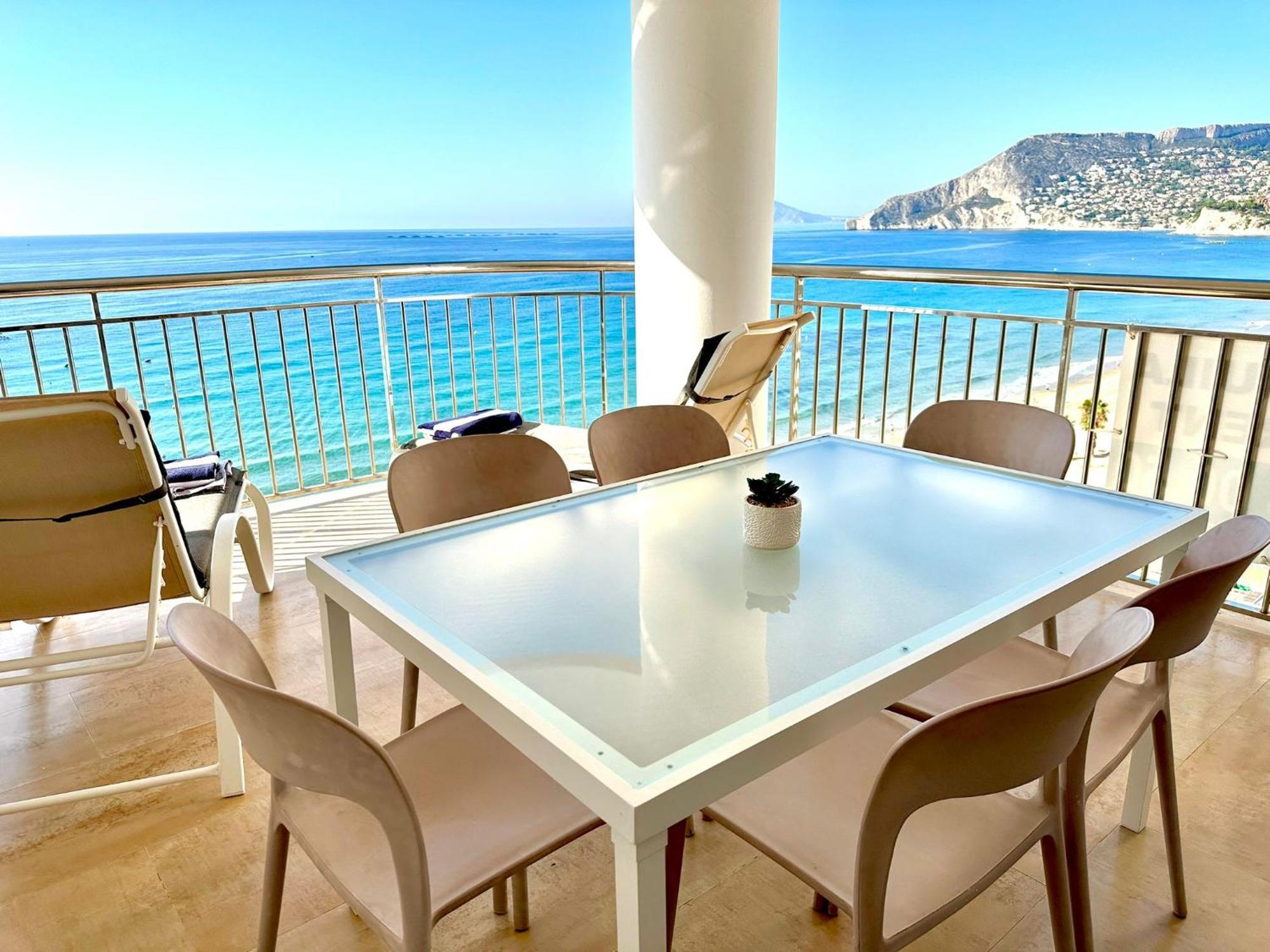 Porto Azul 10A Frontal Penon & Sea View First Line Arenal Beach 칼페 외부 사진