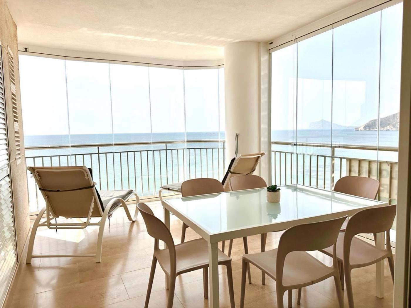 Porto Azul 10A Frontal Penon & Sea View First Line Arenal Beach 칼페 외부 사진
