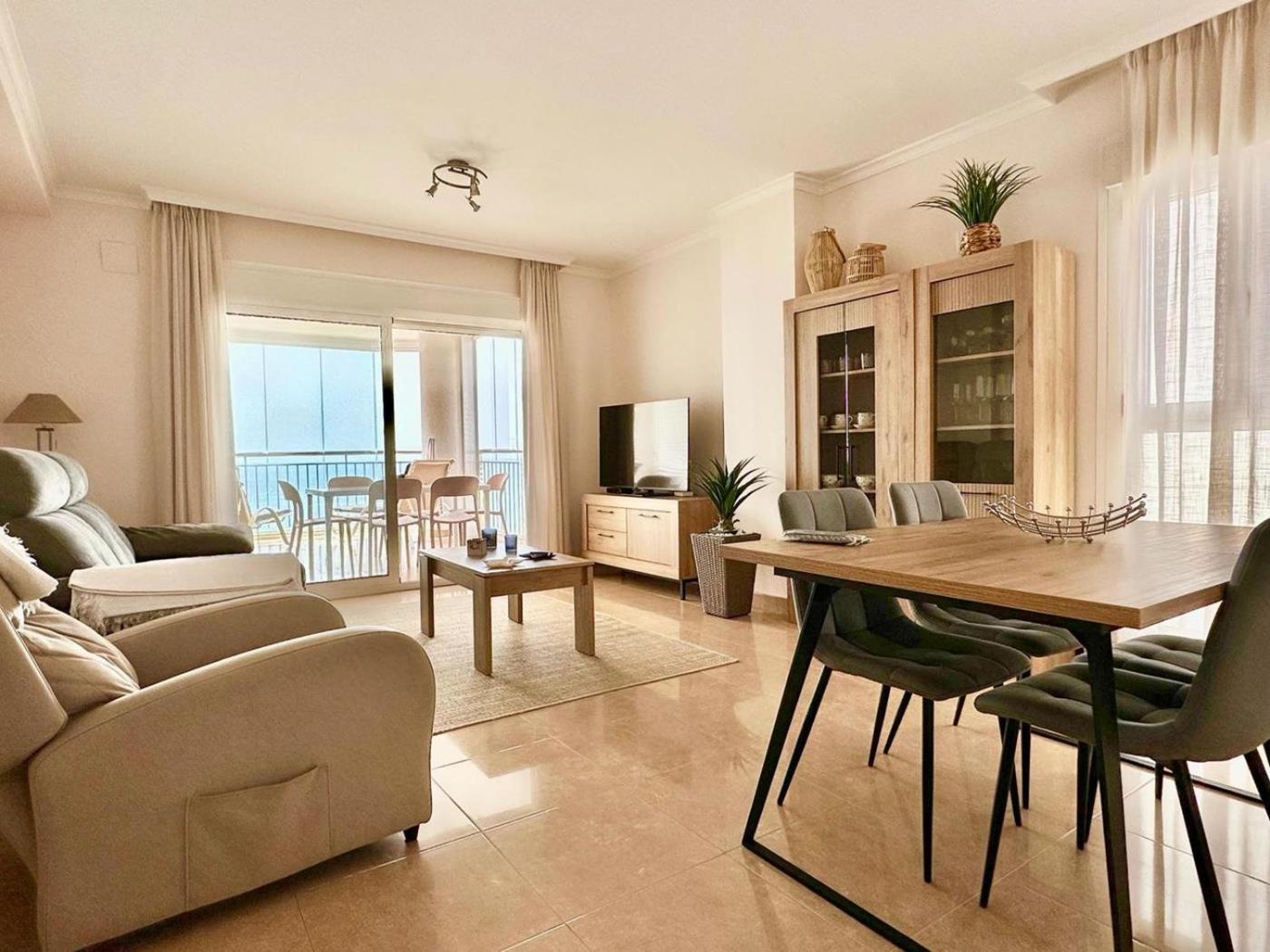 Porto Azul 10A Frontal Penon & Sea View First Line Arenal Beach 칼페 외부 사진